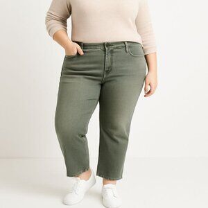 Democracy  Absolution Jean High Rise Scallop Hem Round Up Boyfriend Plus Sz 20W